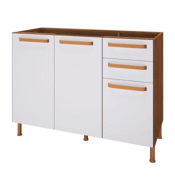 BALCON 1.20 SIN TAMPO 3 PUERTAS 2 CAJONES 6118.10 INDEKES NOCE|OFF WHITE