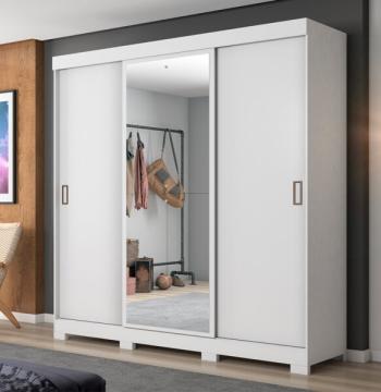 ROPERO 3 PUERTAS CORREDIZAS CON ESPEJO NT5020 NOTAVEL BLANCO