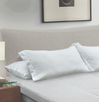PILLOW TOP 1100 160 MANTA SILICONADA MICRO FIBRA ABBA CONFORT LINE BLANCO