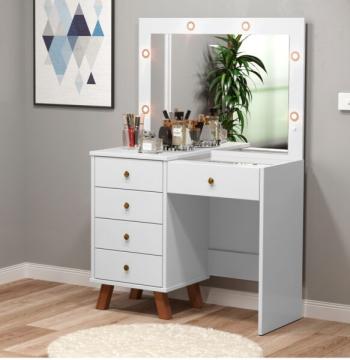 TOHALET CAMARIN 5 CAJONES MEL PATRIMAR BLANCO