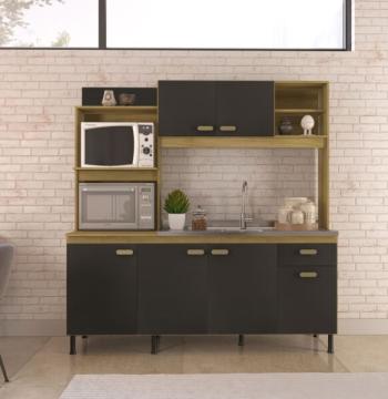 KIT COCINA 5 PUERTAS SEVILHA 182 INDÉKES CASTANI|PLOMO