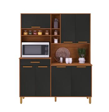 KIT COCINA 1600 7 PUERTAS 1 CAJON BRAGA INDÉKES FREIJO | PLOMO