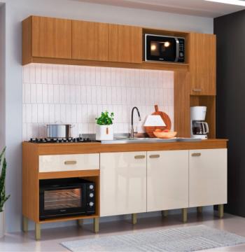 KIT COCINA 2200 7 PUERTAS 1 CAJON DOHA INDÉKES FREIJO | OFF WHITE