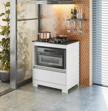 BALCON COOKTOP 750 1 CAJÓN TAMPO CORTADO NT3110 NOTÁVEL BLANCO NEW | GRANITO
