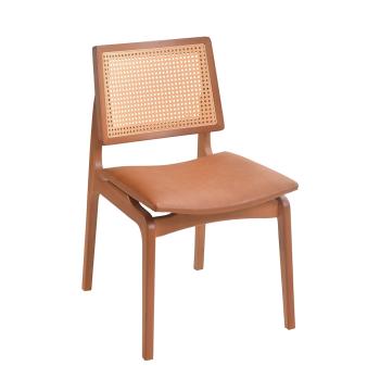 SILLA DE MADERA AMSTERDAM REFINATTO ALMENDRA | V45