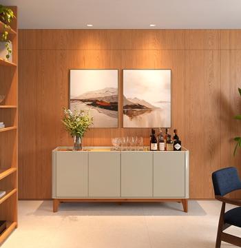BUFFET 1800 4 PUERTAS FLIP PATRIMAR OFF WHITE | CINAMOMO