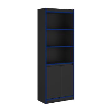 ARMARIO GAMER 2 PUERTAS GTX PATRIMAR NEGRO | AZUL
