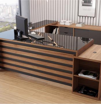 CONJUNTO 205×235 PREMIUM 29.003.4 40MM CON BALCON DE APOYO LADO DERECHO GIOBEL NOCE | NEGR