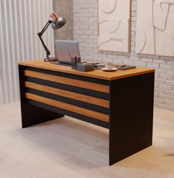 MESA DE ESCRITORIO 160 START PERFERCT 50.12 GIOBEL NOGAL | NEGRO