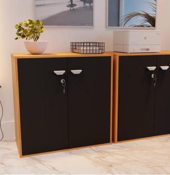 ARMARIO BAJO START PERFECT 50.9 GIOBEL NOCE | NEGRO