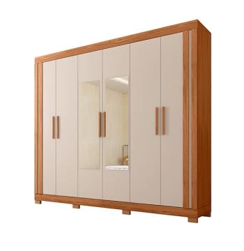 ROPERO 6 PUERTAS CON ESPEJO 2.30 ÉDEN CAEMMUN FREIJO|OFF WHITE