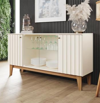 BUFFET 1505 4 PUERTAS EIFFEL HENN OFF WHITE | NATURE
