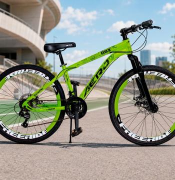 BICICLETA ARO 26 RBX AEROBIKES VERDE NEON | NEGRO