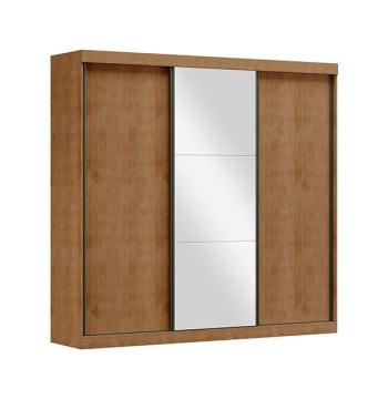 ROPERO 3 PUERTAS CORREDIZAS CON ESPEJO FIRENZE 1451FN FINESTRA FREIJO