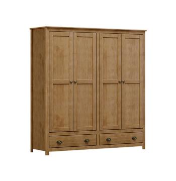 ROPERO 4 PUERTAS 2 CAJONES TOPAZIO 9105FN FINESTRA FREIJO