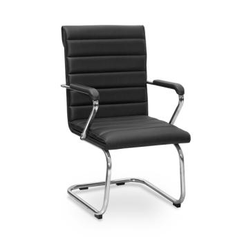 SILLA APROXIMACION BOSS 5.918.0 BASE CROMADA GIOBEL NEGRO