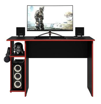 MESA ESCRITORIO GAMER 3875 QMOVI NEGRO | ROJO