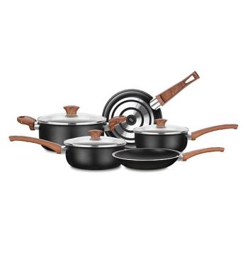 CONJUNTO CERAMIC 5 PIEZAS MTA BLACK