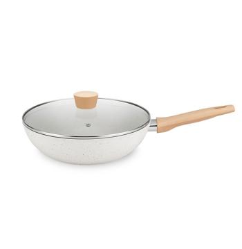 WOK 3,5 LITROS N28 CARMELA CON TAPA MTA VAINILLA
