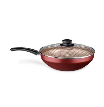 WOK FLORA 2.8 LITROS N24 CON TAPA MTA CEREZA