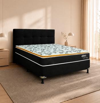 SOMIER LETTO MAS 160 BA+CO+CA ABBA NEGRO