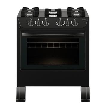 COCINA 5 HORNALLAS CARINA FRONT CONTROL ABBATEC NEGRO