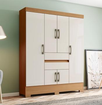 ROPERO 6 PUERTAS 2 CAJONES BS08 HENN CINAMOMO|OFF WHITE