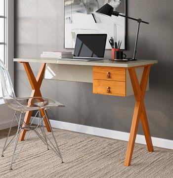 MESA ESCRITORIO 1200 MALTA PATRIMAR OFF WHITE|CINAMOMO