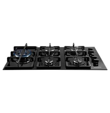 COOKTOP 5 HORNALLAS HIERRO FUNDIDO TRIPLE LLAMA SUGGAR NEGRO