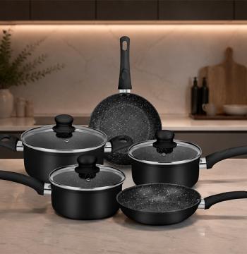 CONJUNTO 5 PIEZAS SERENA INDUCCION 8567 MTA NEGRO