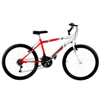 BICICLETA ARO 26 BICOLOR MASCULINA ULTRA BIKES ROJO|BLANCO