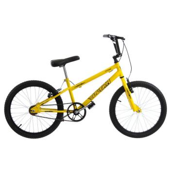 BICICLETA ARO 20 HORQUILLA DEPORTIVA REFORZADA ULTRA BIKES AMARILLO