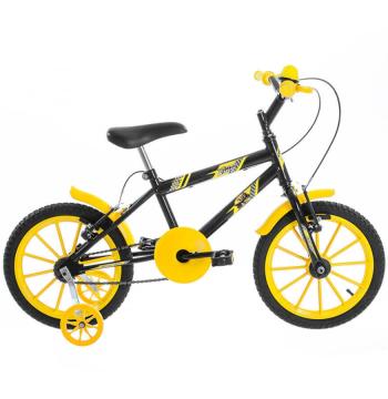 BICICLETA ARO 16 KIDS ULTRA BIKES NEGRO|AMARILLO