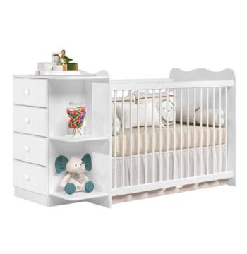 CUNA CON COMODA NEW HAPPY JA BLANCO