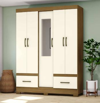 ROPERO 5 PUERTAS B60 BRIZ NATURE|OFF WHITE