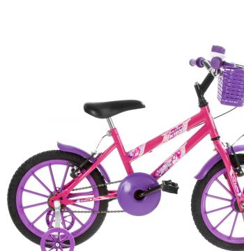 BICICLETA ARO 16 KIDS ULTRA BIKES ROSA|VIOLETA