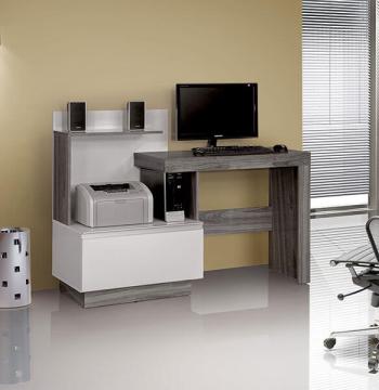 MESA COMPUTADORA JADE NOTAVEL GRIS|BLANCO