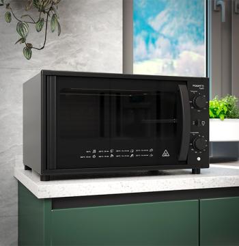 HORNO ELÉCTRICO TOP 50 LITROS FOGATTI NEGRO