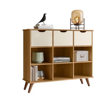 NICHO ORGANIZADOR 1478 RETRO + KIT 3 CAJONES 1479 QMOVI FREIJO | OFF WHITE