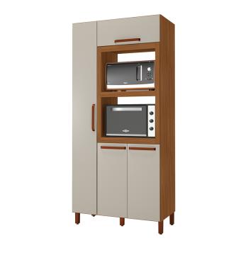 ALACENA TRIPLE 1000 4 PUERTAS 2 HORNOS CON MOLDURA MONZA 6172.12 INDEKES FREIJO | OFF WHIT