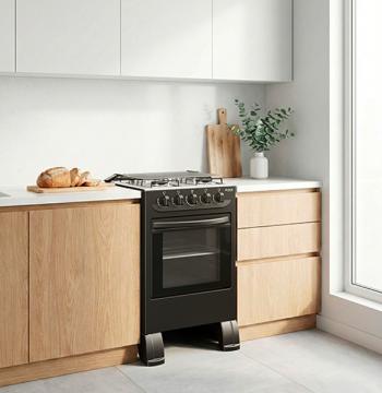 COCINA 4 HORNALLAS MBARETE NEW ABBATEC NEGRO