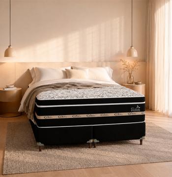 SOMIER RECREARE S EURO 180 BA+CO ABBA NEGRO|AMARILLO