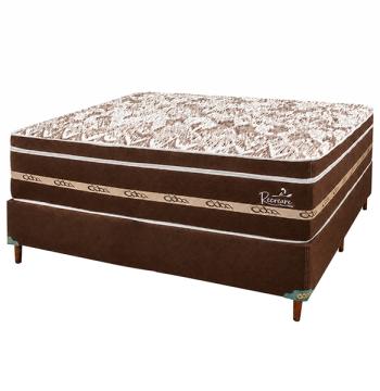 SOMIER RECREARE S PILLOW EURO 160 BA+CO ABBA MARRON