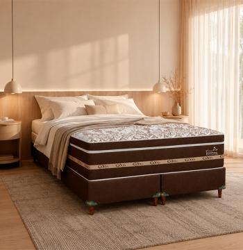 SOMIER RECREARE S EURO 200 BA+CO ABBA MARRON