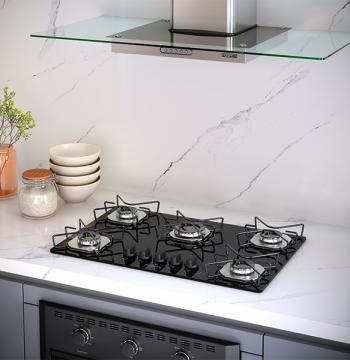 COOKTOP 5H ORI MESA VIDRIO FOGATI INOX