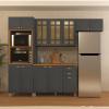 KIT 2 HORNOS FIRENZE CON MOLDURA 6171.6 INDEKES GRAFITE