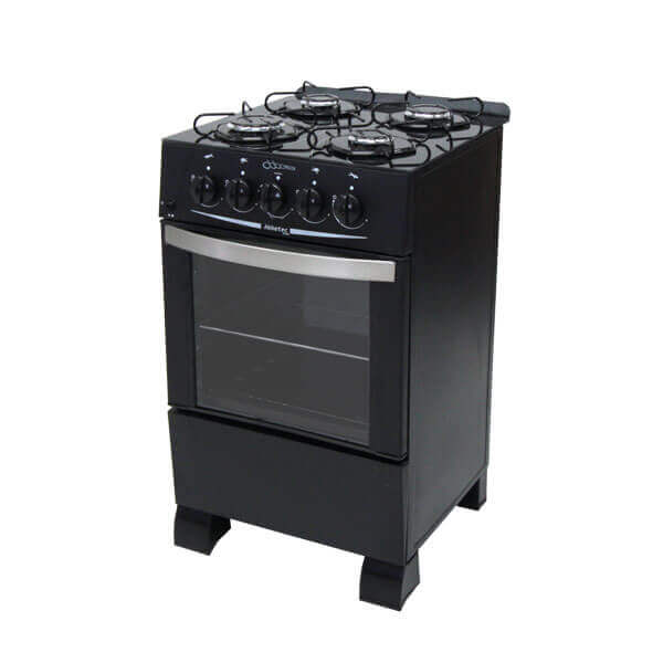 COCINA 4 HORNALLAS GLASS ABBATEC NEGRO