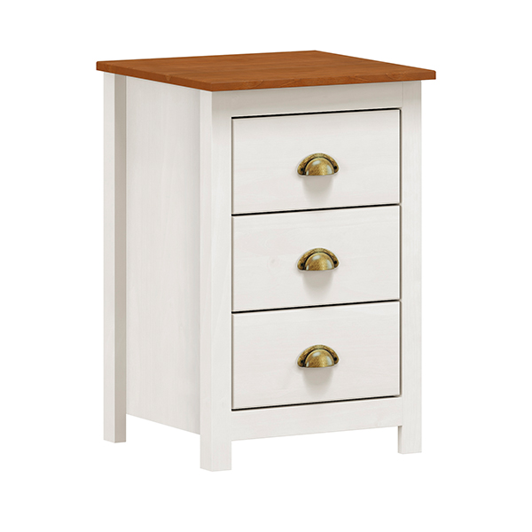 MESA DE LUZ 3 CAJONES 9130B FINESTRA TEKA | BLANCO