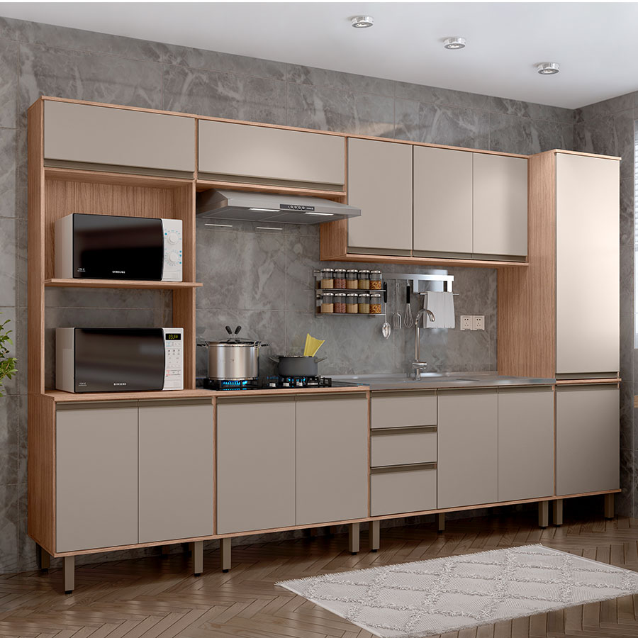 CONJUNTO VICENZA 6 MÓDULOS MX HAVANA|TAUPE