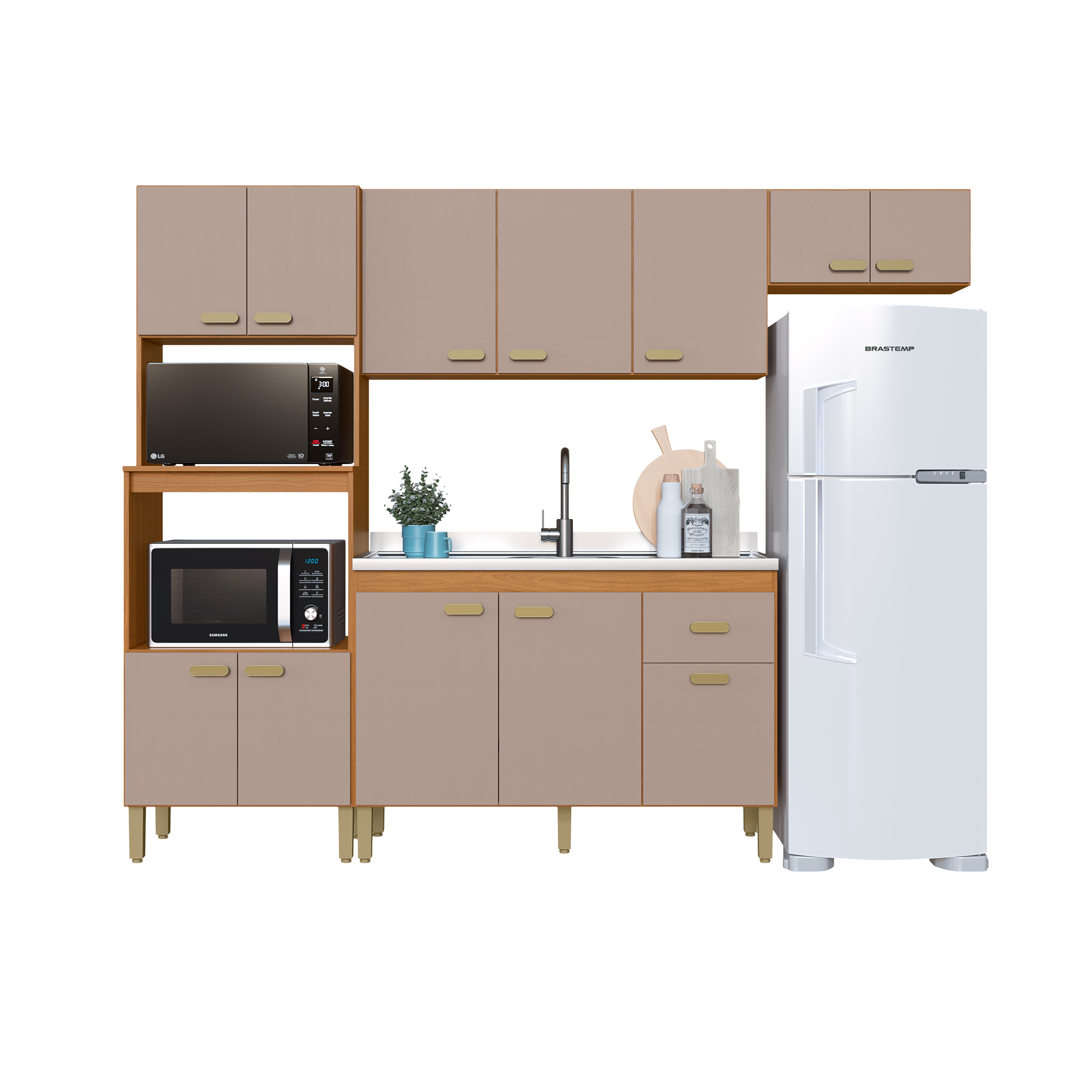 CONJUNTO COCINA 6180 VIENA INDÉKES FREIJO|GAMUZA